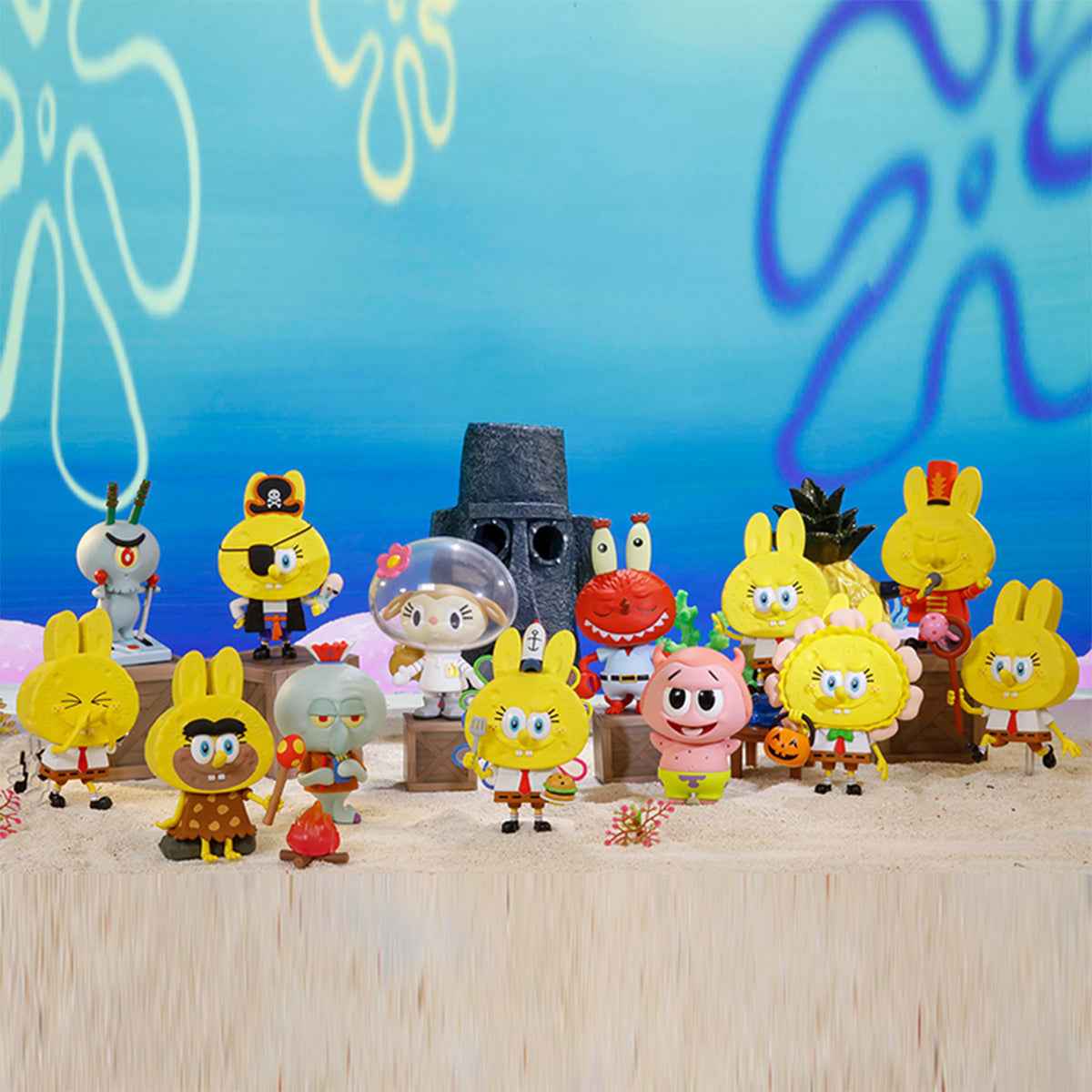 Labubu × Spongebob – "Mr. Krabs × Zimomo" Figurine | Exclusive Series