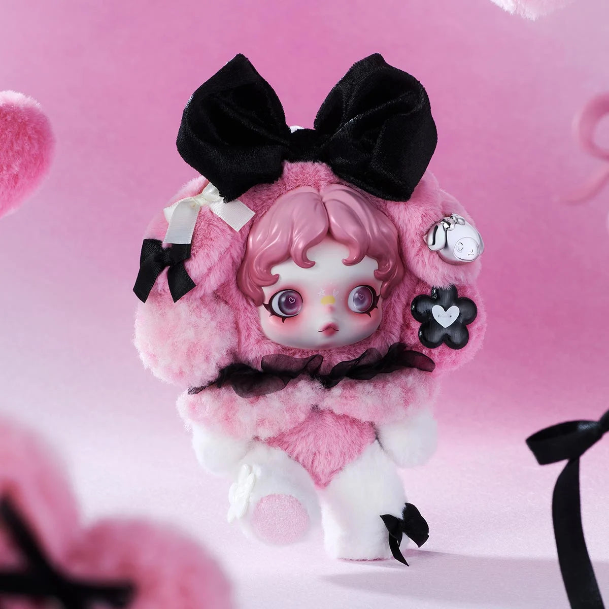 SKULLPANDA × My Melody Plush Pendant