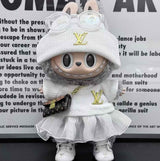 White Louis Vuitton Monogram Tulle Elegance Outfit