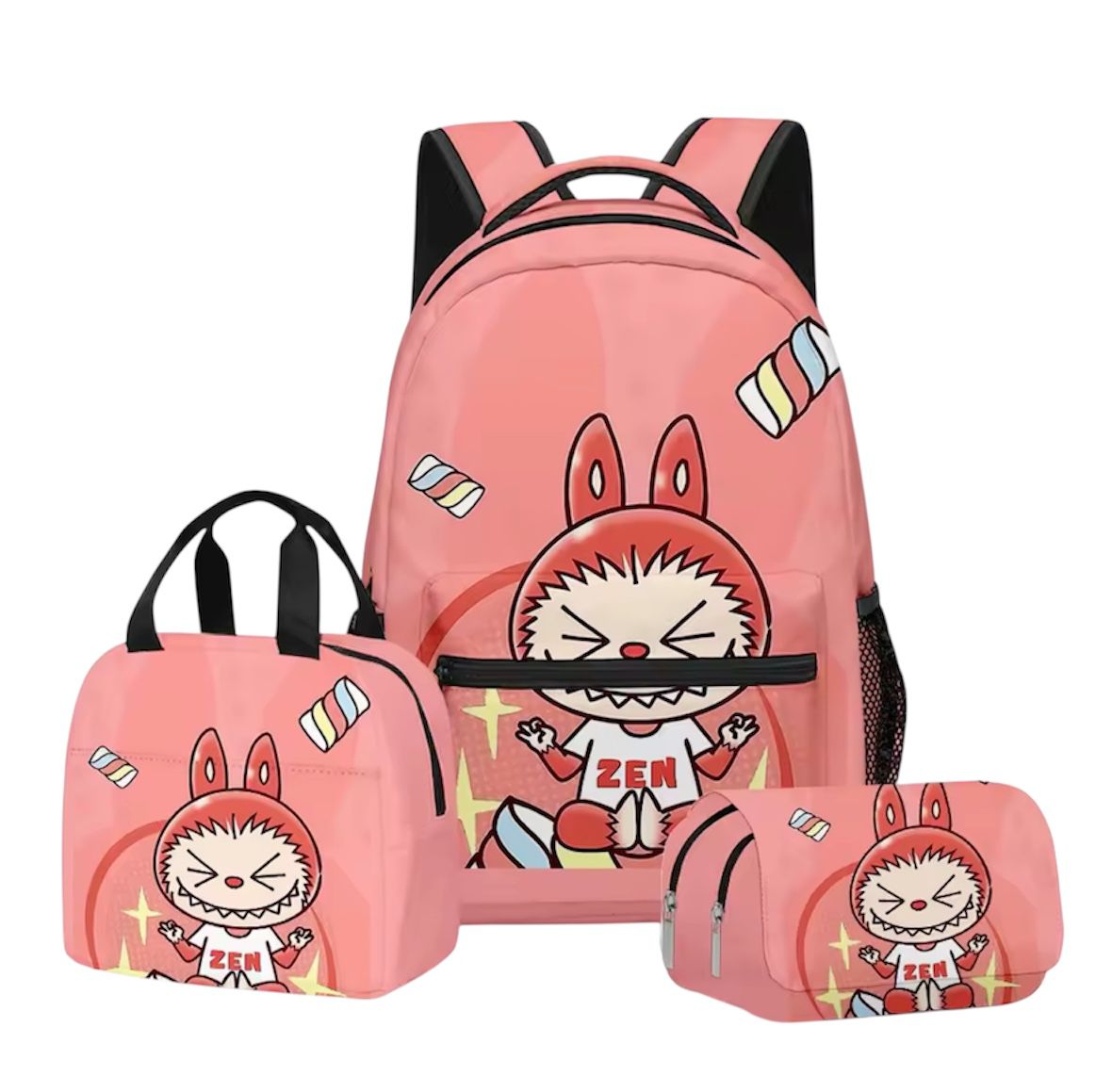 Labubu Pink Zen Backpack — (Special Edition)